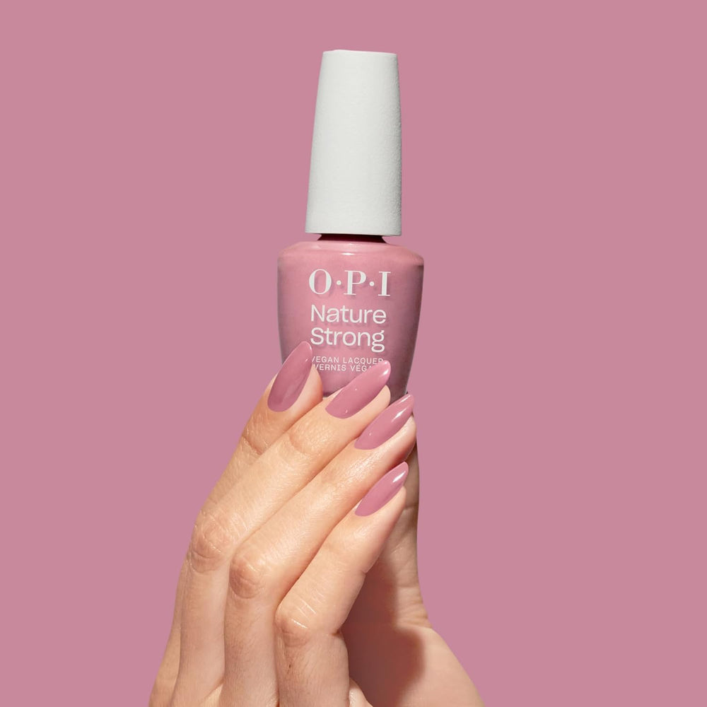 OPI Nature Strong Pink and Nude Shades - esmalte de uñas de larga duración con una fórmula vegana innovadora que contiene ingredientes naturales - para uñas brillantes