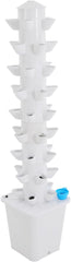 Sistema Hidropónico Torre Hidropónica Jardín de Hierbas Interior Sistema de Cultivo Hidropónico con 45 Lugares de Plantación Bomba de Agua Tanque de Agua 20L Vertical para Flores y Verduras