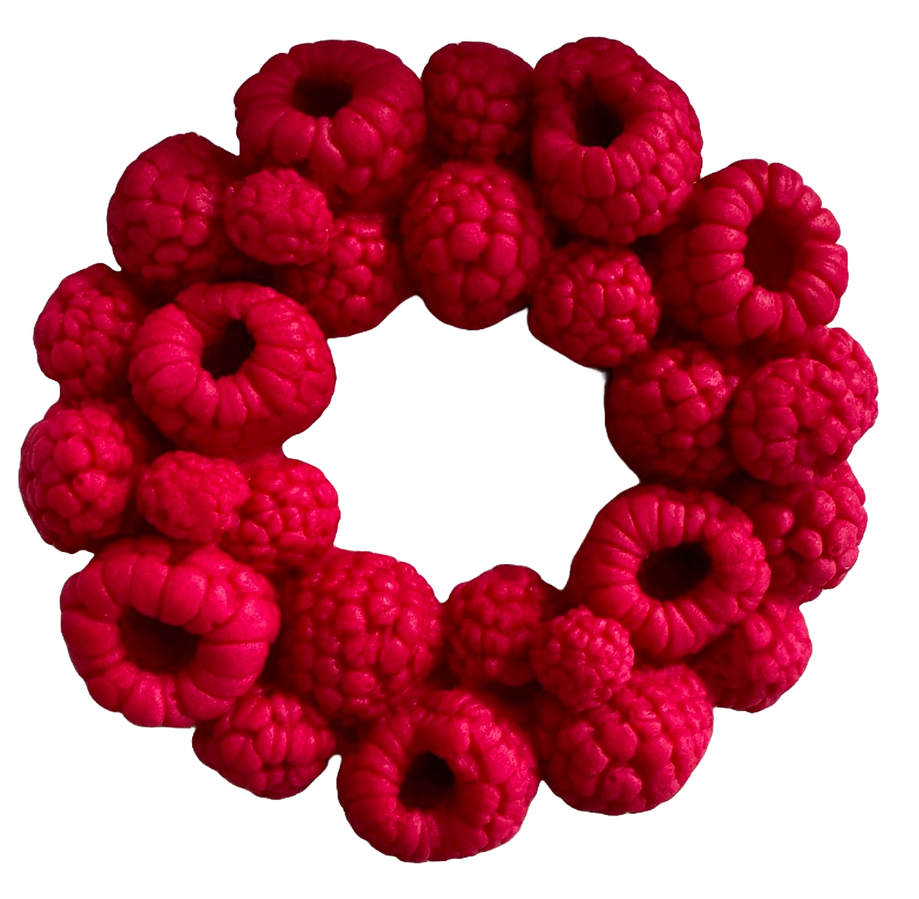 Decoratiune comestibila din zahar, Coronita de zmeura Decoratiuni din Pasta de Zahar Naty Shop