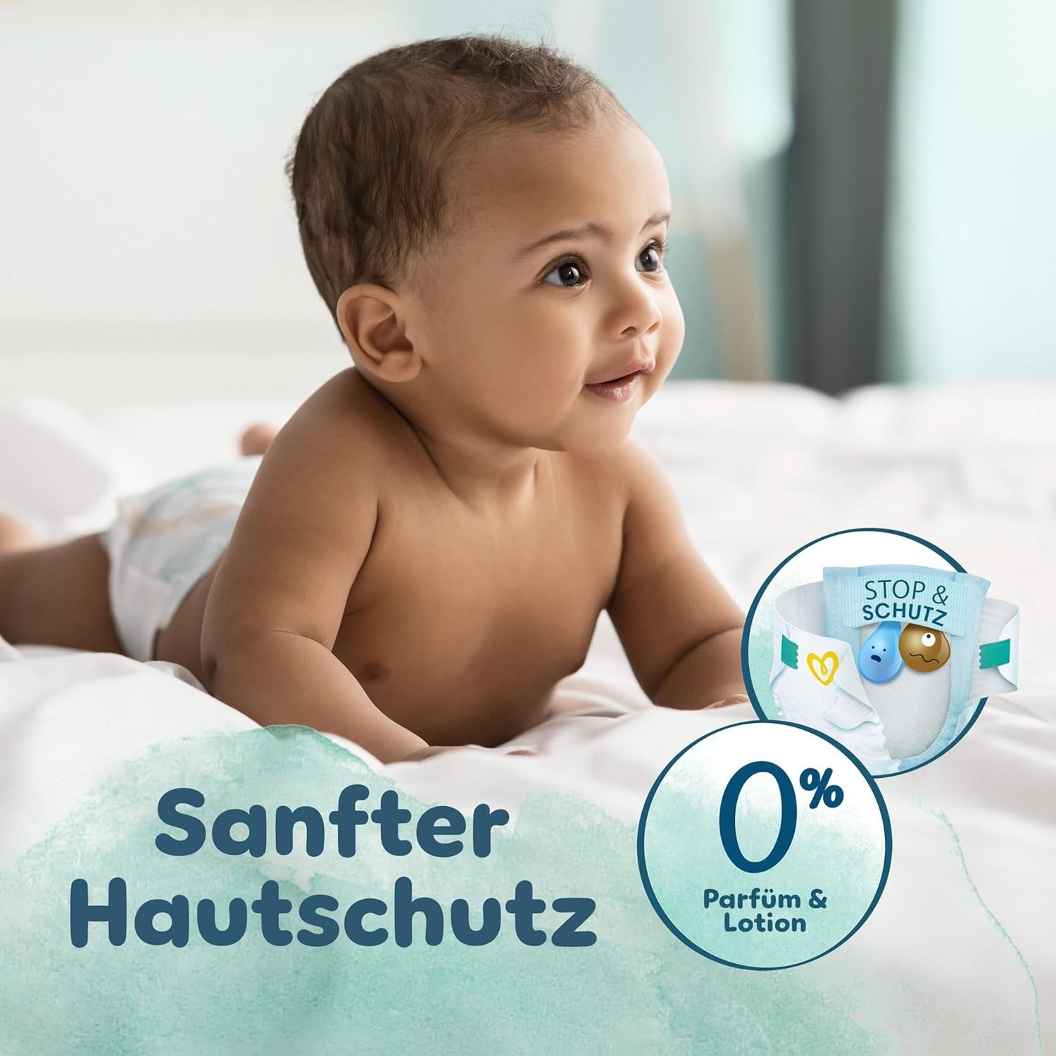 Pañales Pampers Harmony talla 4, 174 pañales, 9 kg-14 kg, protección suave para la piel con 100% protección Pampers