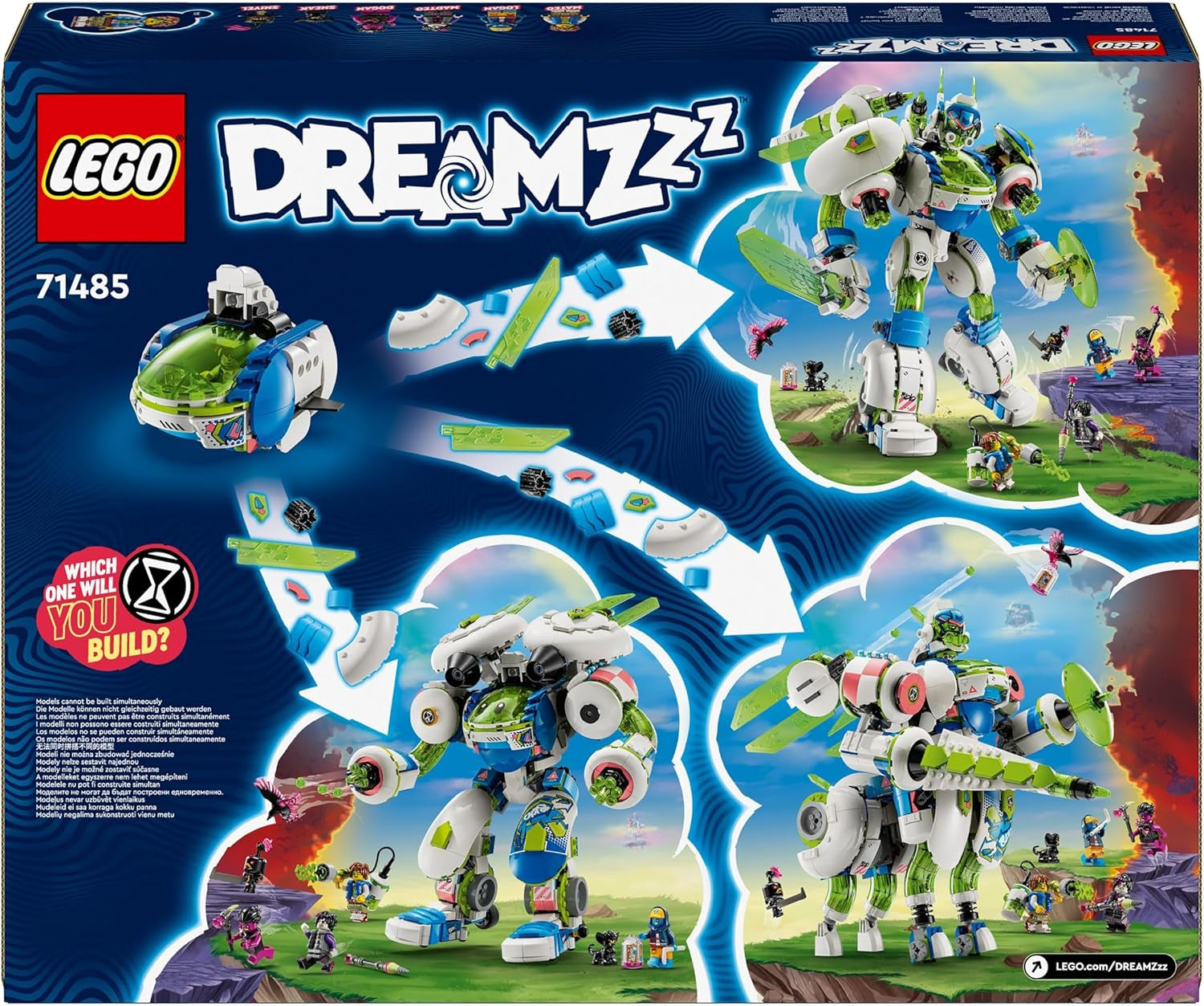 LEGO Dreamzzz Juego de bloques de construcción 3 en 1 Mateo y Z-Blob The Knight Mech para niños y niñas de 10 años Set de fantasía de regalo para niños Juguete de aventuras robóticas de 3 formas 71485 Juegos de construcción Beuche den LEGO-Store