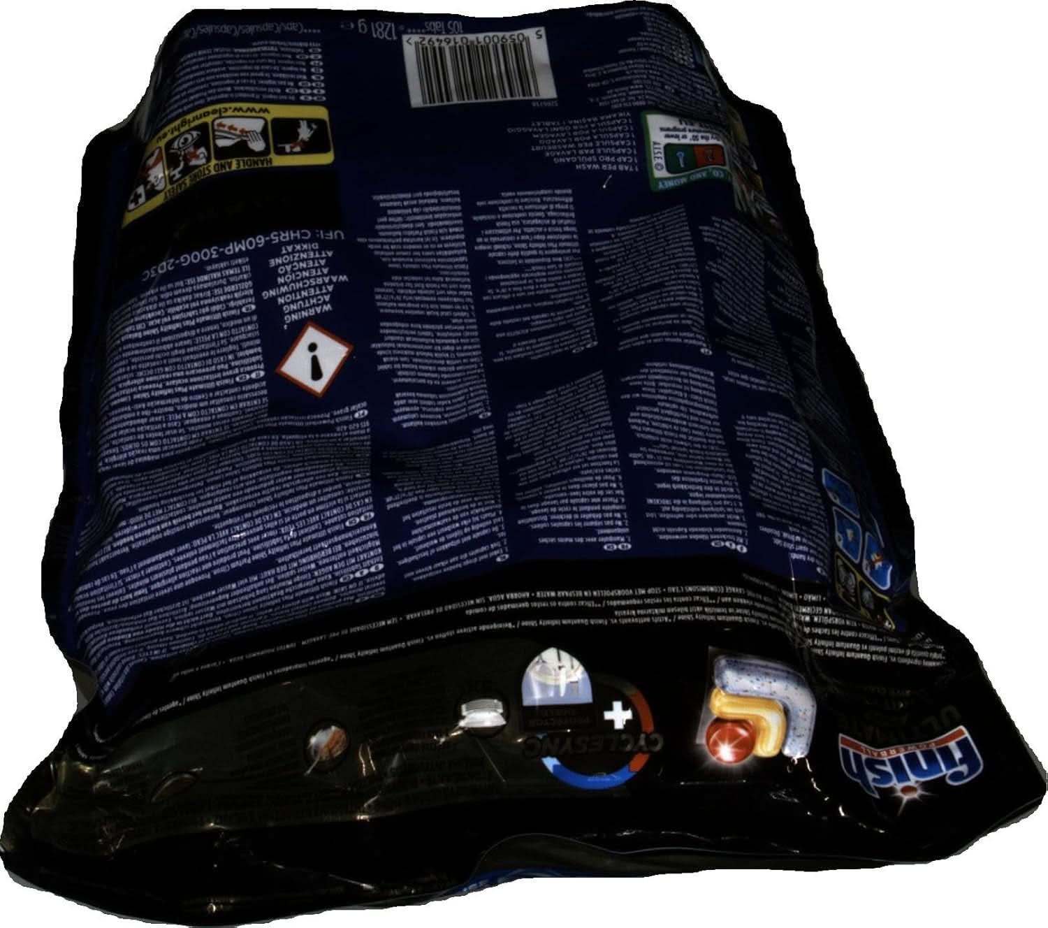 Finish Ultimate plus Infinity Shine Citrus Dishwasher Pastillas - Pastillas para lavavajillas, limpieza intensiva - 105 cápsulas, limón Naty Shop