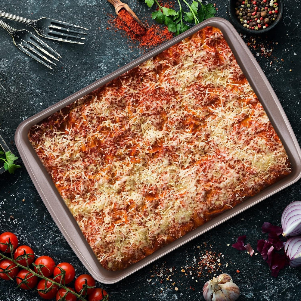 Molde para horno Relaxdays, antiadherente, 4 litros, acero al carbono, marrón Moldes y bandejas para horno Naty Shop