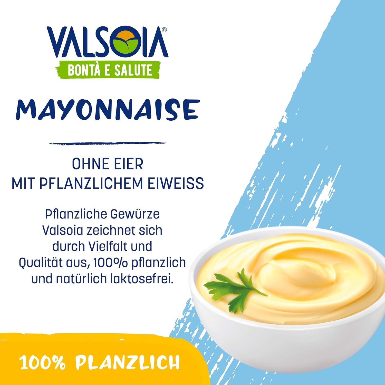 Mayonesa de soja sin huevo, ideal para veganos y vegetarianos, versátil en la cocina, 4 x 150 ml