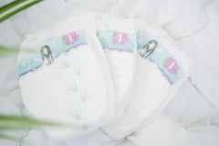 Pañales ecológicos talla 1 recién nacido (2-5 kg), 1 bolsa con 27 pañales