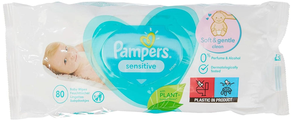 Pampers Toallitas húmedas Sensitive, 80 toallitas Toallitas húmedas para bebés Naty Shop
