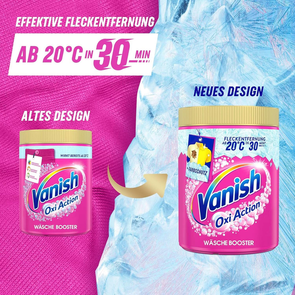 Vanish Oxi Action Powder Pink - 1,125 Kg - pudră de îndepărtare a petelor și de îmbunătățire a rufelor fără clor - pentru rufe colorate Detergenti Rufe Naty Shop