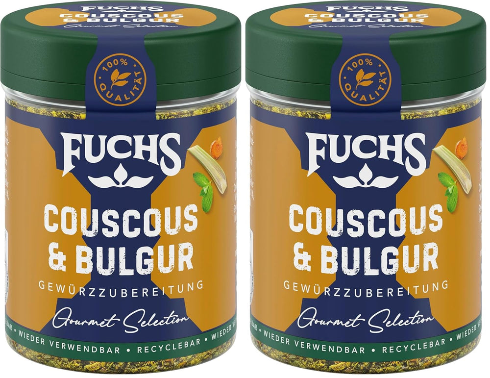 Fuchs Gewürze Gourmet Selection Naher Osten-Afrika – Dukkah Gewürzmischung, nachfüllbarer Gewürz Mix, zum Verfeinern von Fisch und Lamm, vegano, 50 g