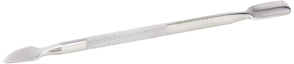 Împingător de cuticule și curățător de unghii, instrument profesional pentru manichiură/pedichiură, cu capete duble, oțel inoxidabil, perfect pentru cuticulele crescute excesiv, curăță sub/în jurul unghiei, îndepărtează oja