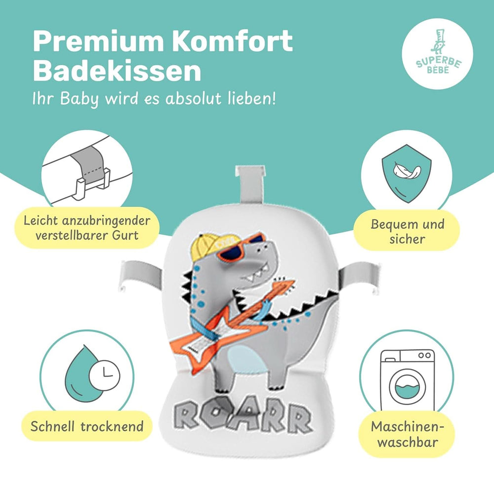 Bañera plegable para bebés con almohada de baño y termómetro integrado Madre e Hijo Naty Shop