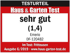 Freidora de aceite Emerio 3,0L con tecnología Zona Fría, 2000 W Electrodomésticos Naty Tienda