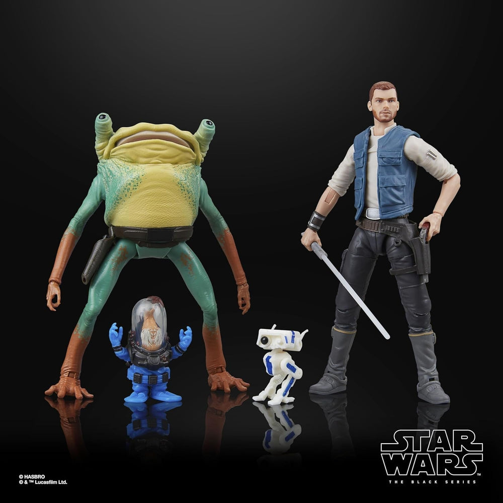 Star Wars Black Series Cal Kestis, Turgle & Skoova Stev, Star Wars Jedi: Survivor Figuras de acción coleccionables (escala 15 cm) Figuras de acción Naty Shop