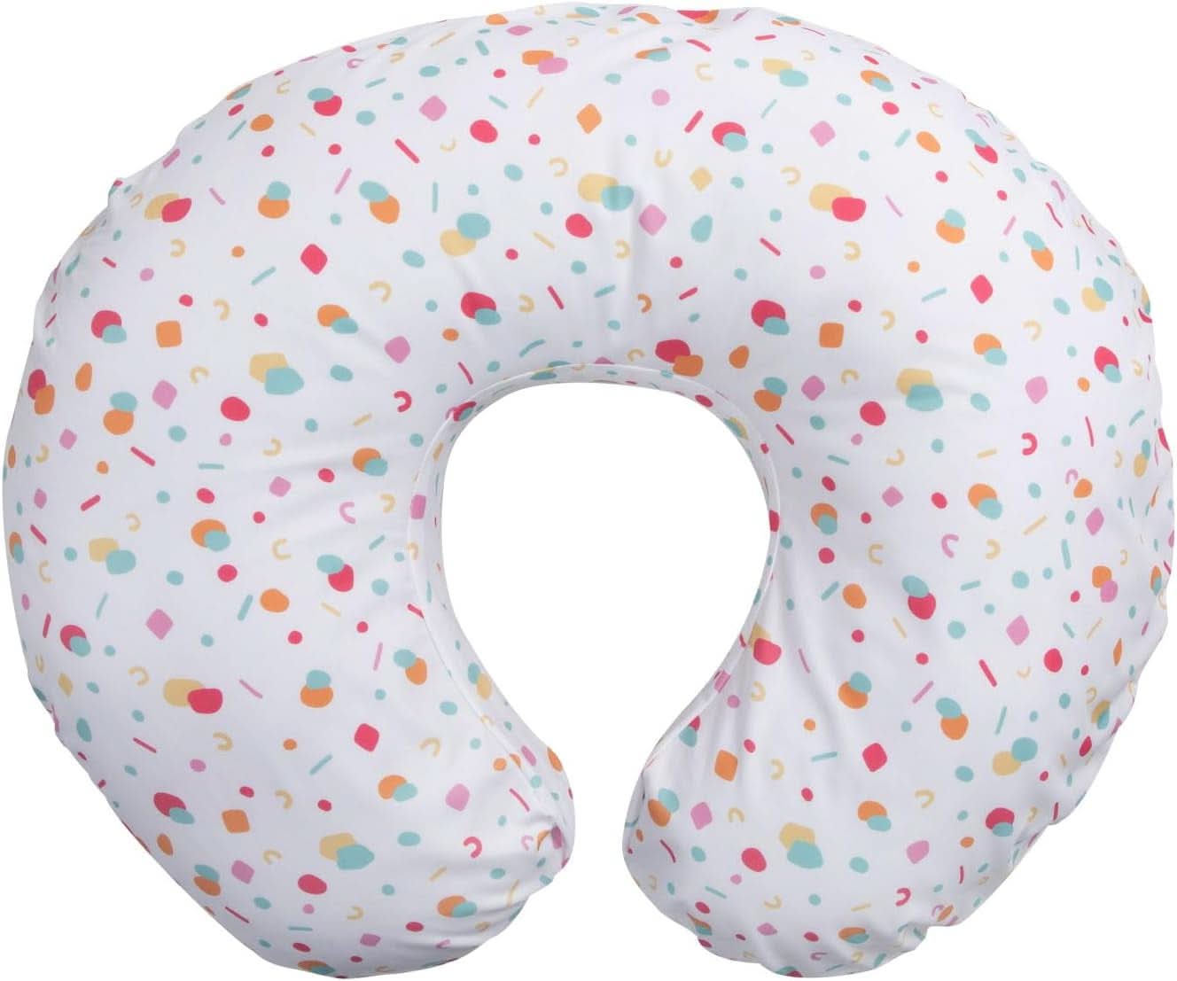 Boppy Original Support Suport pentru alăptare Rainbow pentru bebeluși, formă ergonomică cu căptușeală, confort pentru mamă și copil Accesorii Hrana si Alaptare Bebe Naty Shop Confetti
