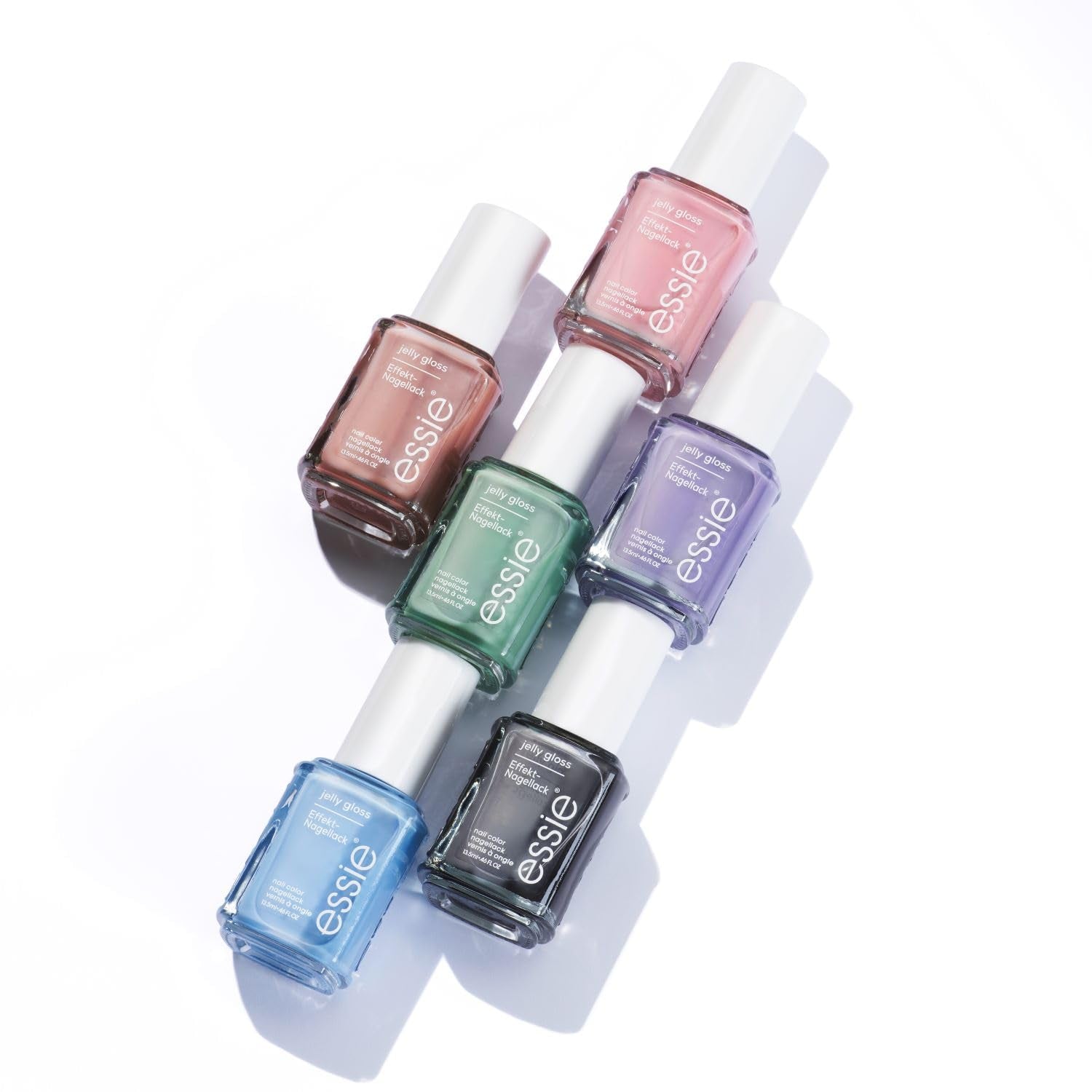 Esmalte de uñas Essie – N° 60 blush jelly, color de esmalte de uñas rosa, colección Essie Jelly Gloss, 13,5 ml