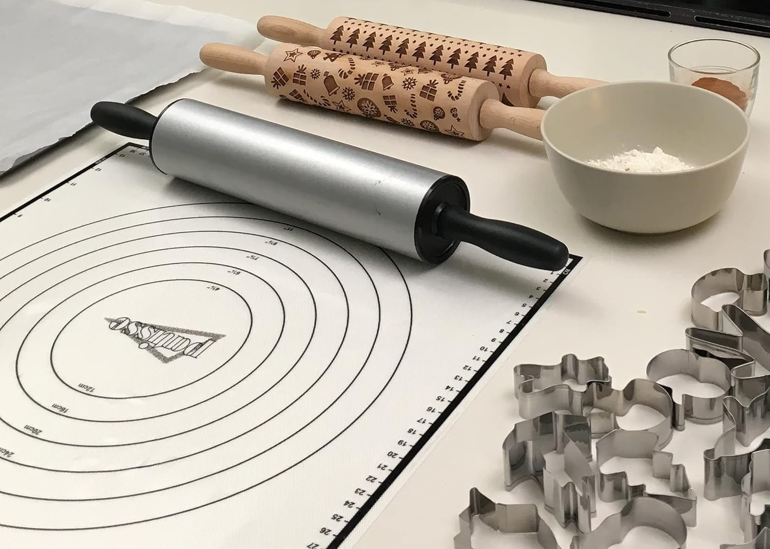 03650 Teigroller, Antiadherente 25 cm