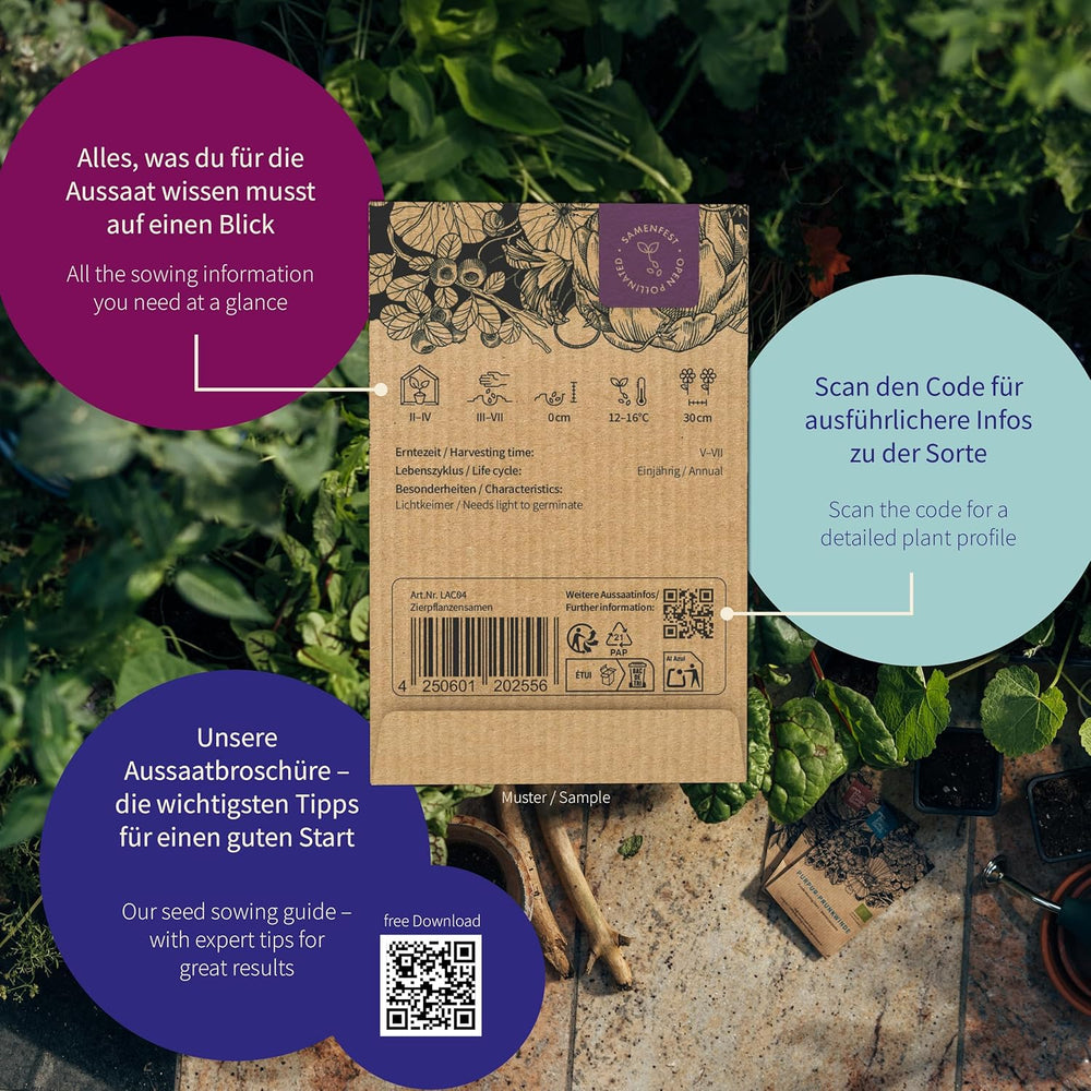 Magic Garden Seeds - Juego de Semillas Raras - 9 Variedades Inusuales de Verduras, Hierbas y Flores - Seleccionadas a Mano, Coloridas e Inusuales - Regalo Original para los Amantes de la Jardinería