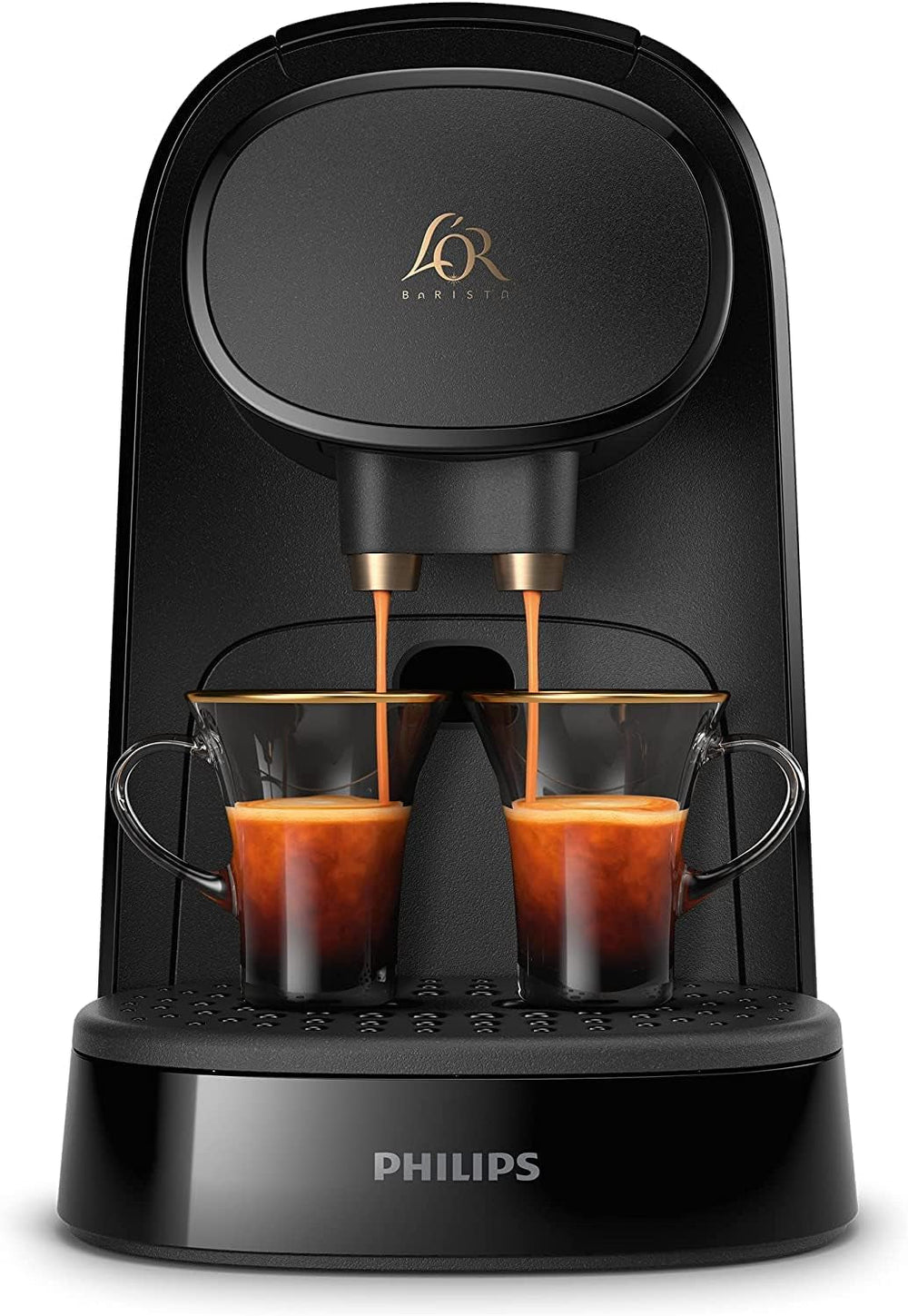 Espressor cu capsule PHILIPS LM8012/60 - Două doze, dublă plăcere, 1 sau 2 cești, Ristretto, Espresso, Lungo sau Grand Café Long, capsulă dublă, calitate autentică a espresso-ului, negru pian