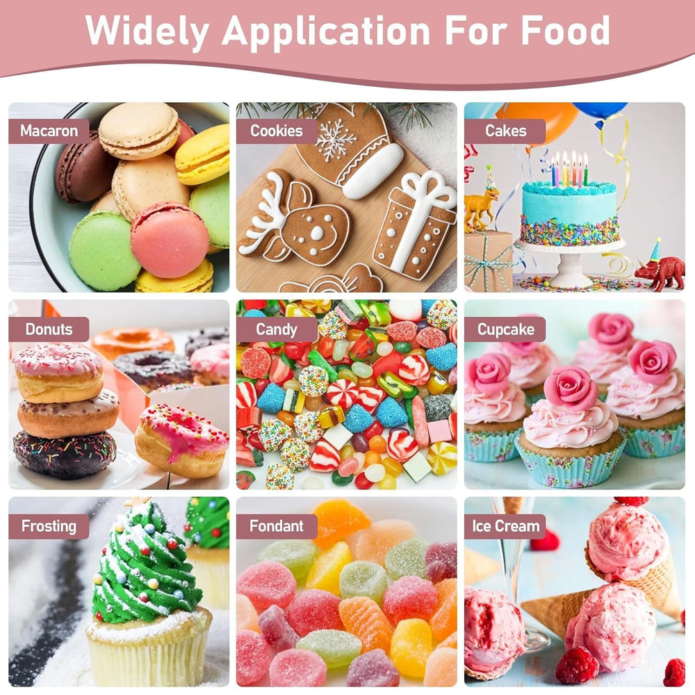 Set coloranți alimentari lichizi, 18 culori x 10 ml, coloranți alimentari foarte concentrați pentru copt torturi, fursecuri, macaroane, decorare torturi, ouă de Paște, fondant, aluat, slime DIY, săpunuri, accesorii de copt