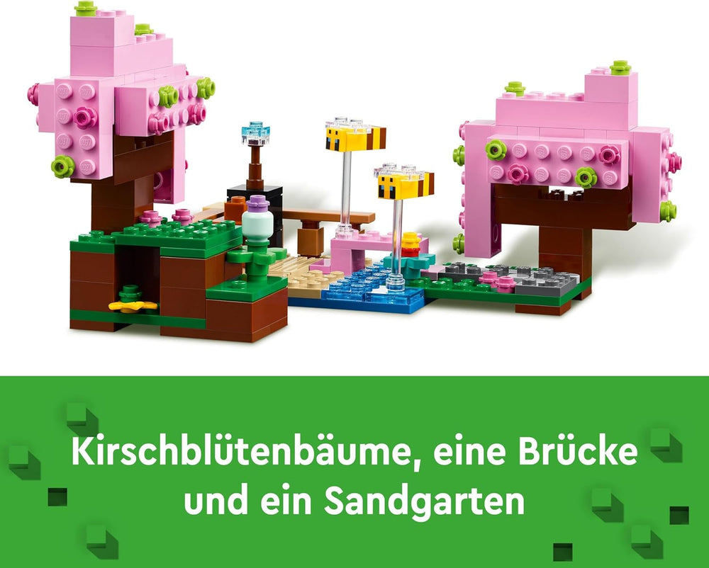 LEGO Minecraft Huerto de Cerezos en Flor Jardín de Juguetes para Explorar con Sunny, Sniffer, Zombis y Abejas Regalo de Jugador para Niños y Niñas 8 Años 21260 Juegos de Construcción Beuche den LEGO-Store