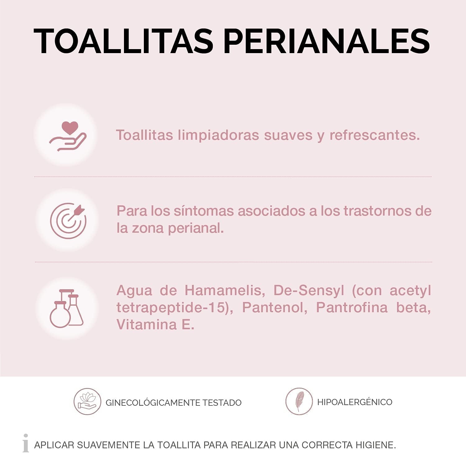 Lab - Șervețele Perianale, Șervețele umede de curățare pentru igiena perianală, Provitamina B5, hidratante, hipoalergenice, fără parabeni și alcool, testate dermatologic - 15 bucăți