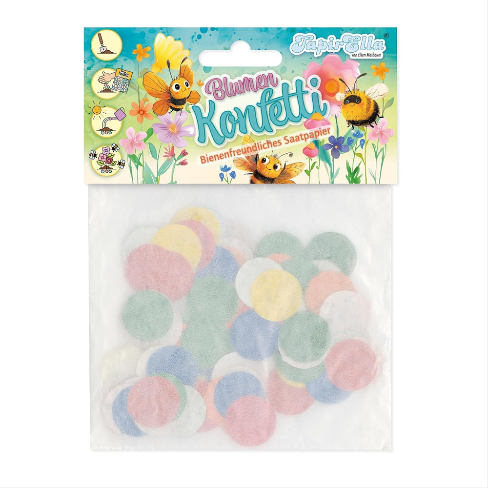 Blumen Konfetti, Wildblumen Mix, Samen Konfetti Mit Einem Mix Aus Bunten Blumen, Paradies Für Bienen Von Lutz Mauder, Saatpapier Mix, Geschenk, Dekoration (Ca. 150 Stck.)