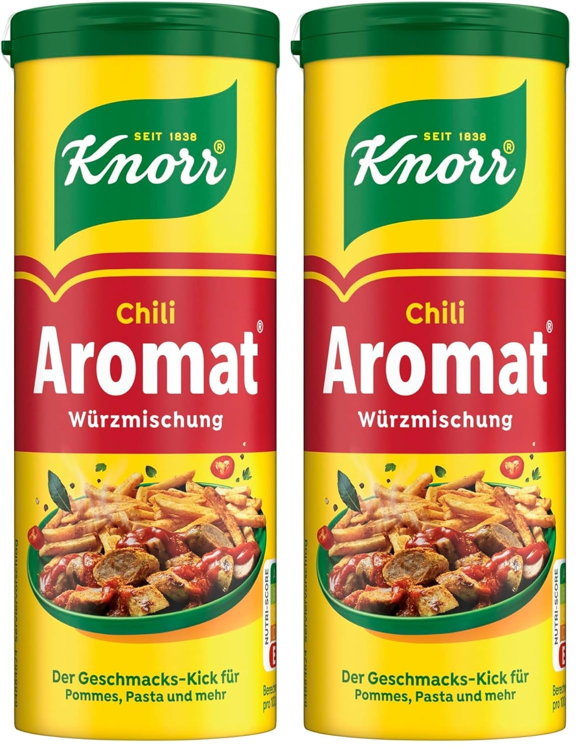Knorr Würzmischung Chili Flavored para platos rápidos para condimentar y condimentar patatas, pastas, verduras y más 90 g
