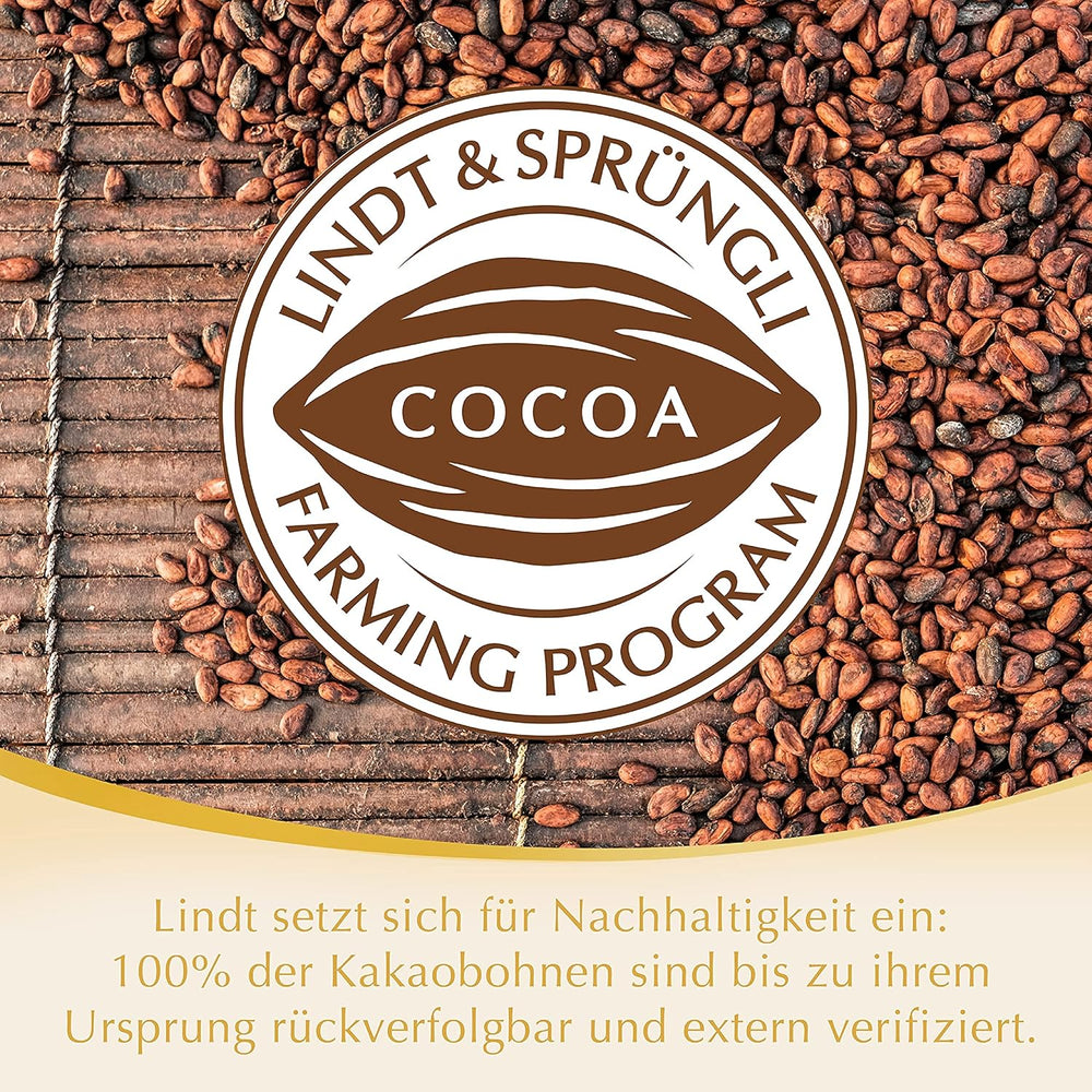 Bolitas de chocolate blanco Lindt LINDOR | Bolsa de 137g | Aprox. 10 bolitas de chocolate blanco con relleno que se deshace en la boca | Regalo de chocolate | regalo de chocolate