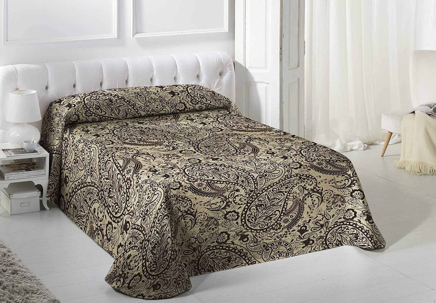 VIALMAN Manta Ligera Sofia 29, Algodón Poliéster, Marrón, Cama 135: 230 X 270 Cm Camas y Mantas Besuche den VIALMAN-Store Marrón Cama 135: 230 X 270 Cm