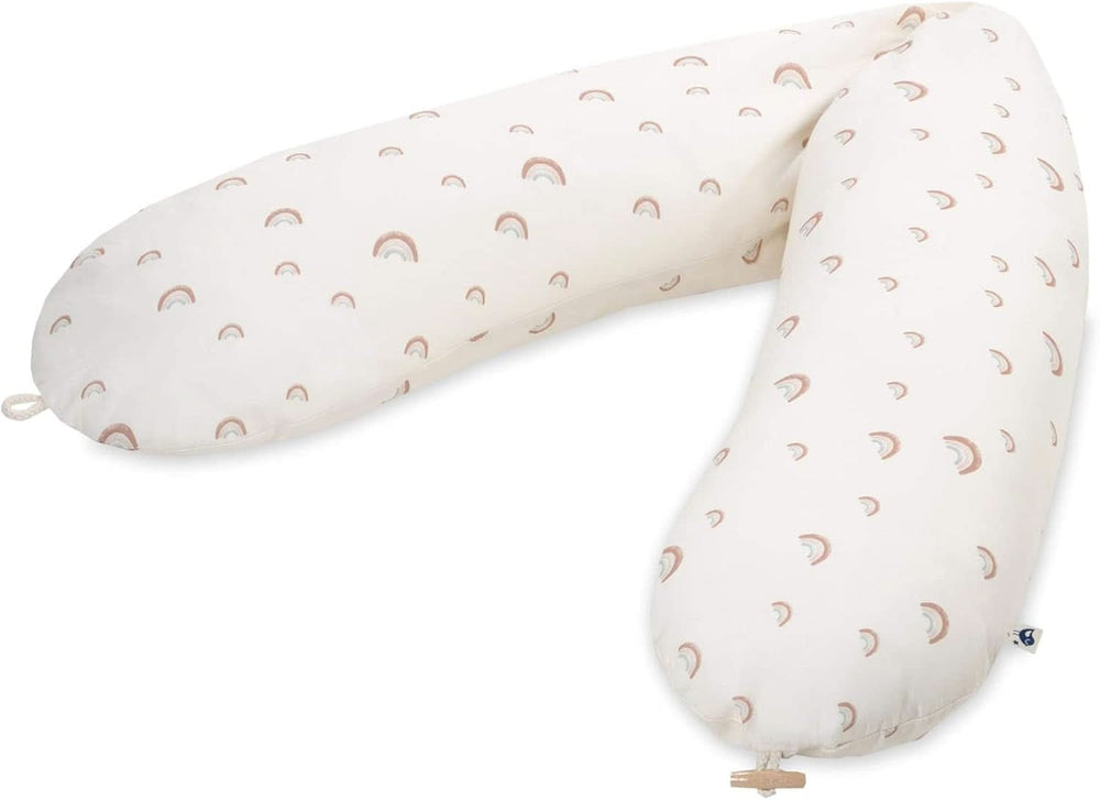 Julius Zöllner Cojín de lactancia ecológico 190 cm, relleno 42 litros Microperlas de Eps, fabricado en Alemania Accesorios Alimentación y Lactancia Baby Naty Shop Rainbow