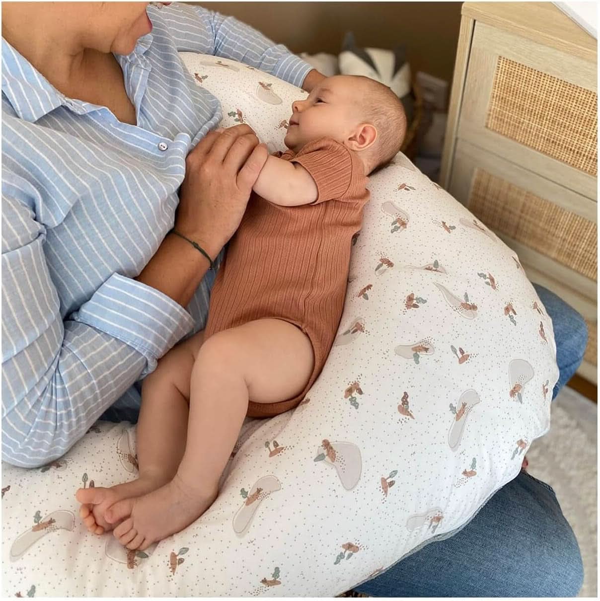Almohada de embarazo - Almohada de lactancia - Almohada multifuncional 2 en 1 - Funda desenfundable 78 X 44 cm Accesorios Alimentación y Lactancia Bebe Naty Shop
