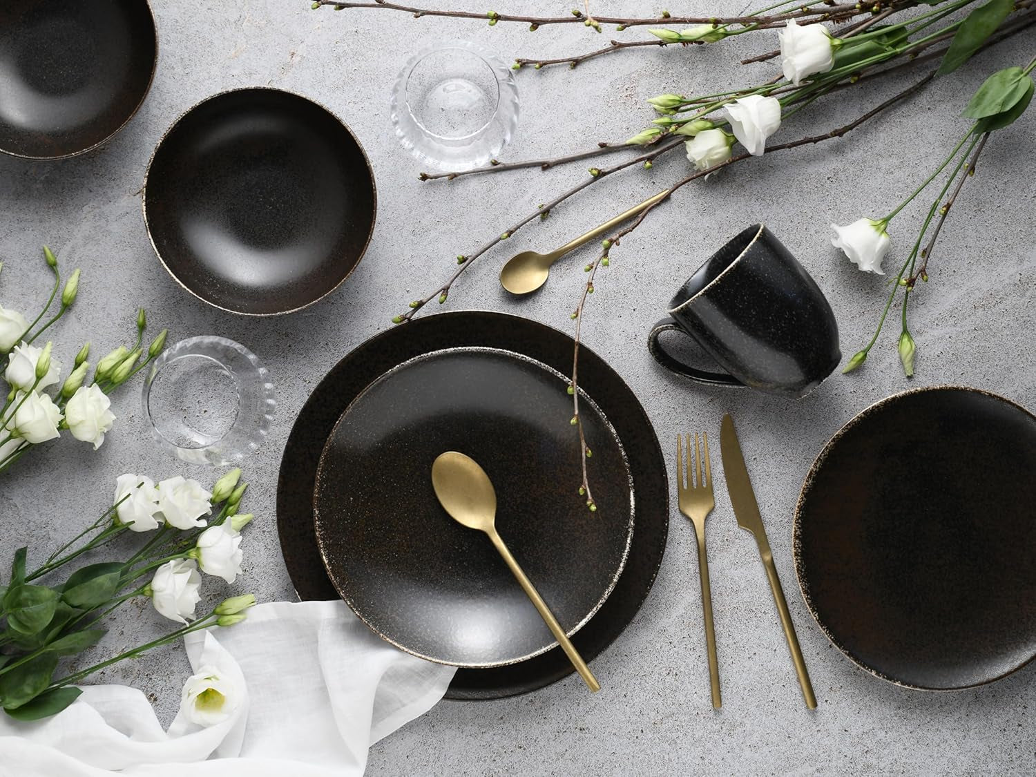 Creatable, 22408, Serie RUSTY, 20-Teiliges Geschirrset, Kombiservice Aus Porzellan, Spülmaschinen- Und Mikrowellengeeignet, Qualitätsproduktion Seturi vesela masa Naty Shop