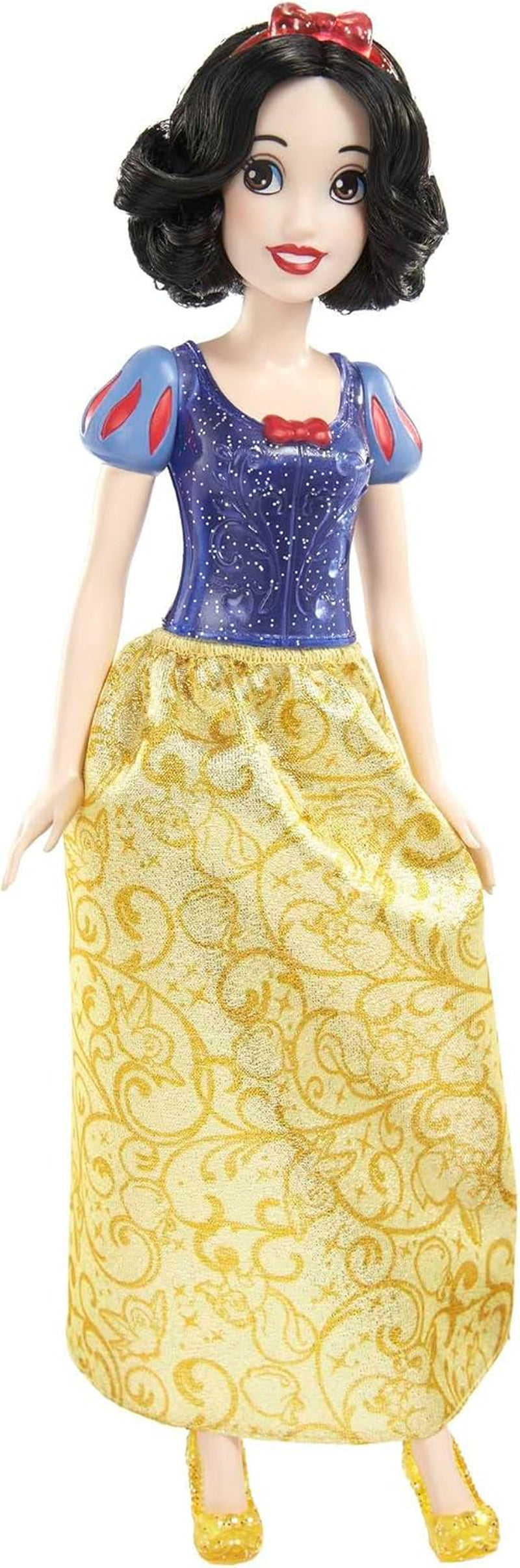 Mattel Princesa Disney Juguete Blancanieves Muñeca móvil con ropa y accesorios brillantes Regalo inspirado en la película de Disney para niños HLW08 Naty Shop Dolls