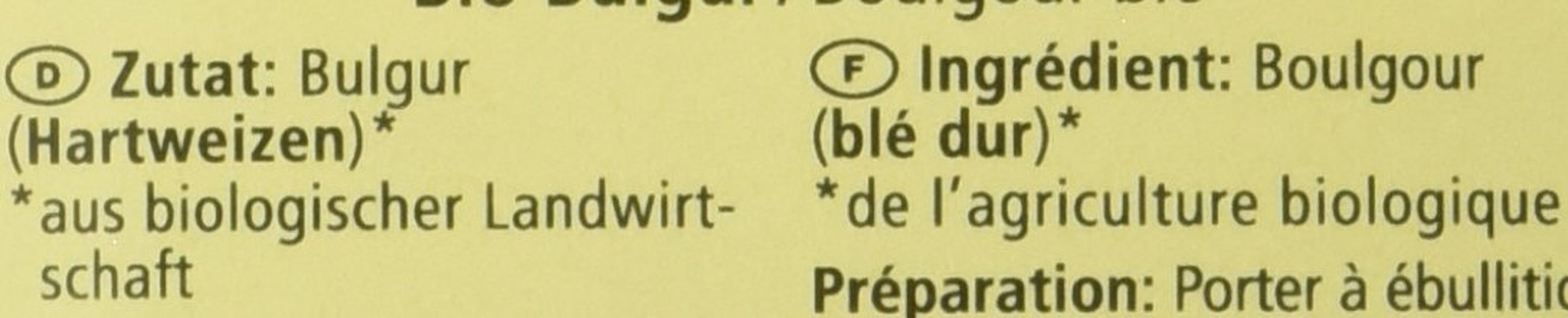 Bulgur orgánico, 500 g