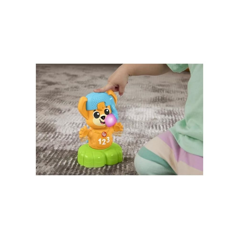 Fisher-Price Sync Squad fox counter toy, jucărie pentru bebeluși și copii mici cu muzică și lumini interactive, de la 9 luni, versiunea franceză, HYK94 Jucarii Bebe Naty Shop