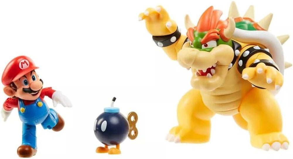 Nintendo Super Mario Bowser 18Cm Vs. Set de figuras de Mario (Oleada 1) Figuras de acción Naty Shop