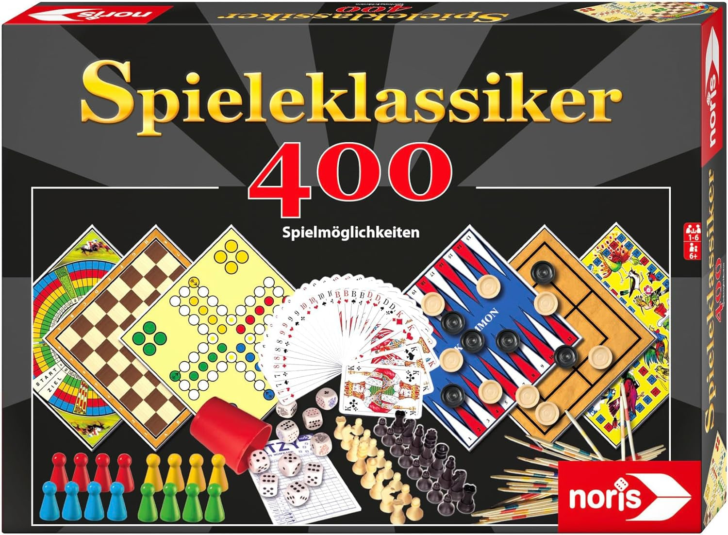 Juegos clásicos de Noris 606111688 con 400 opciones de juego