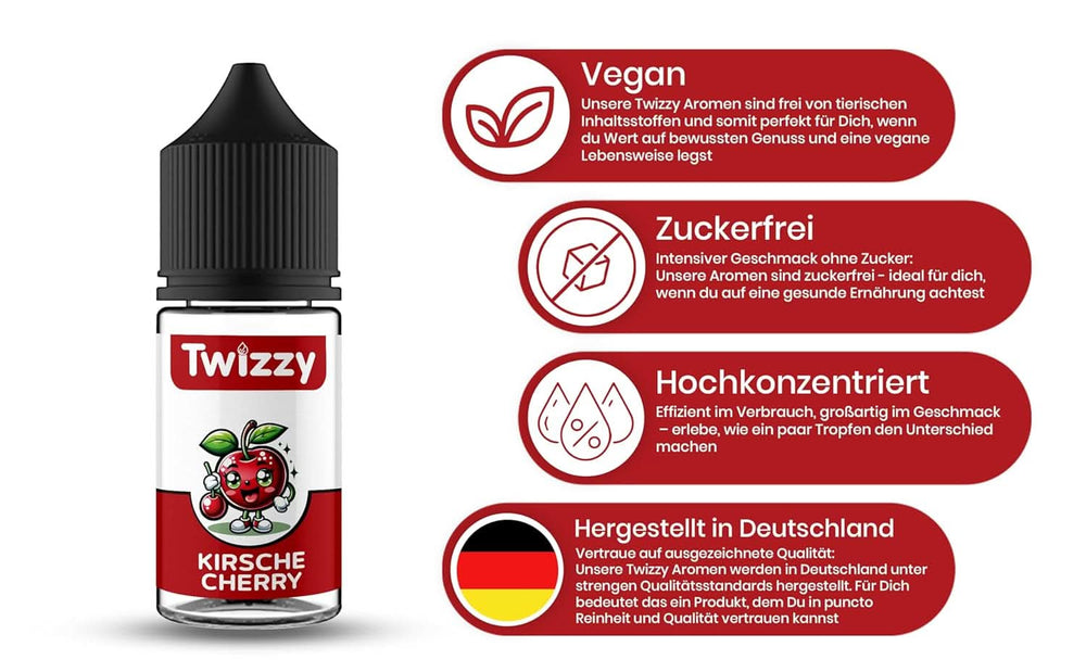 Twizzy, Concentrado Sabor Cereza, 30 ml Aromas Naty Shop