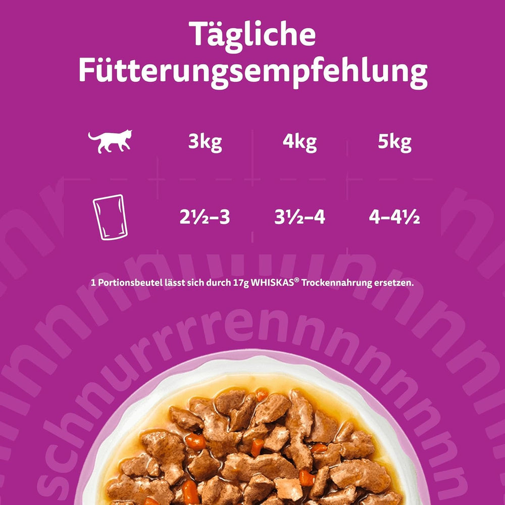 WHISKAS Hrană umedă aromatică pentru pisici în sos 40 x 85g Selecție de pește