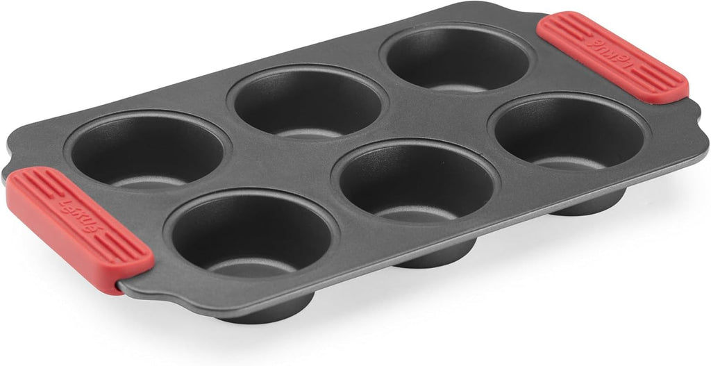 Lékué Muffin-Backform, Antihaftbeschichtet, Metall, 6 Mulden Matrite si tavi pentru copt Naty Shop Muffins
