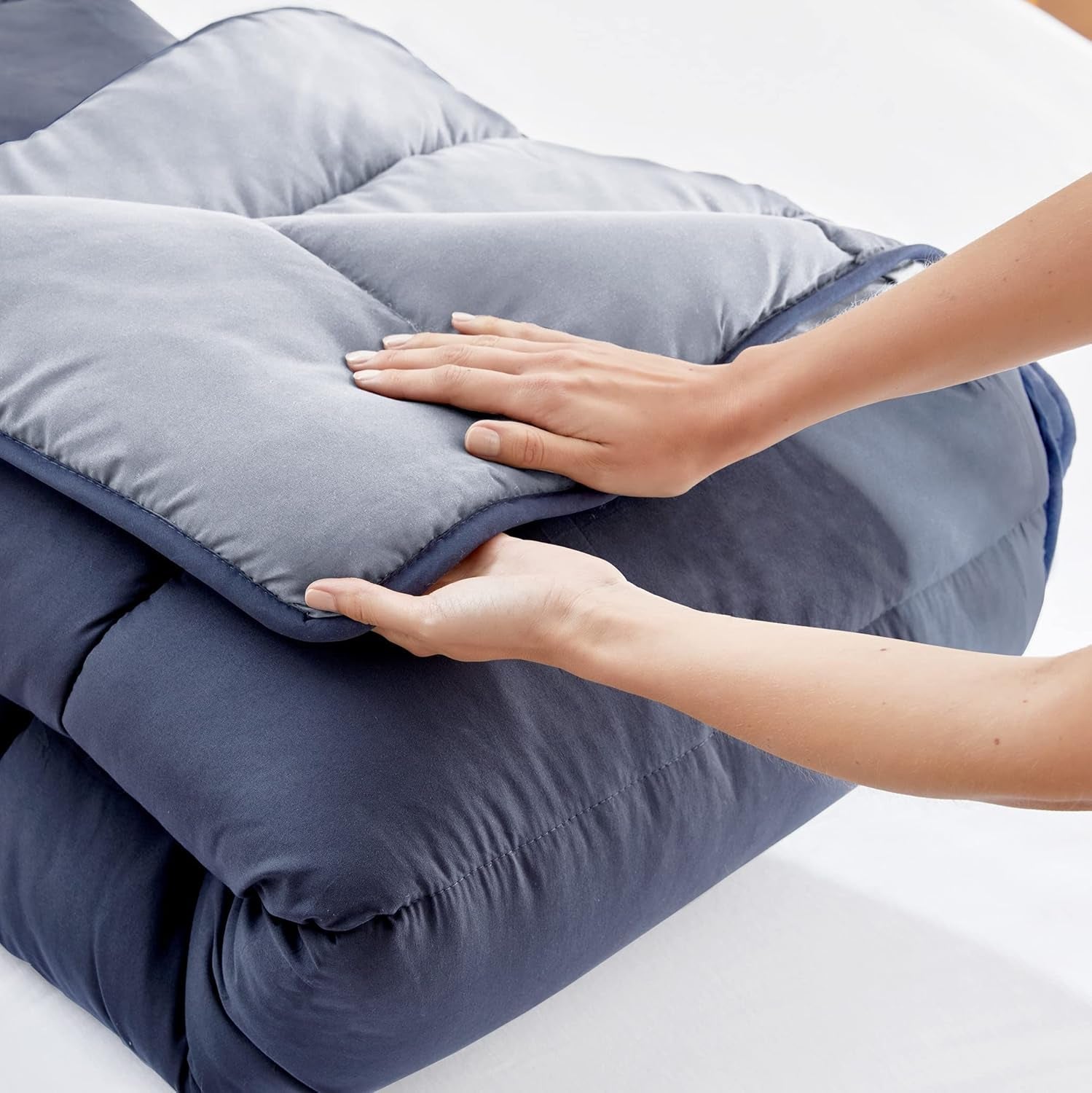 Pikolin Home - Edredón reversible 300 G - Relleno nórdico bicolor - Para cama de 150 - Acogedor, cálido, transpirable, Amarillo mostaza, 240 X 220 Cm Edredones y edredones Naty Shop