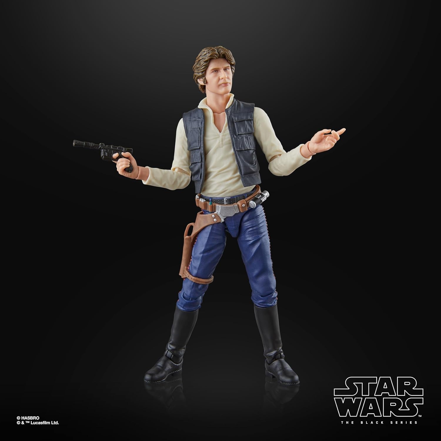 Star Wars The Black Series Han Solo, Star Wars: Una Esperanza Figura de acción coleccionable premium (15 cm) Figuras de acción Naty Shop