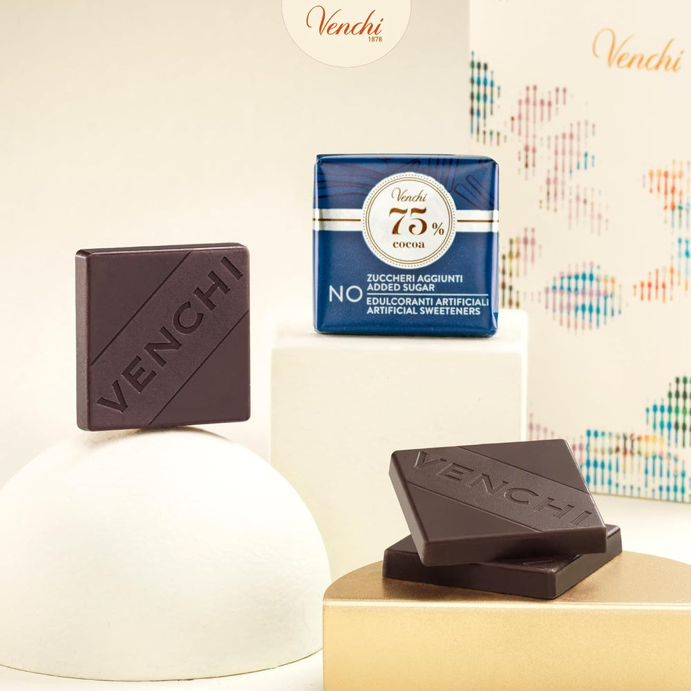 Venchi – Granblend Extra Black 75% SIN Azúcar Añadida, 1 kg – SIN Edulcorantes Artificiales – Sin Gluten – Vegano