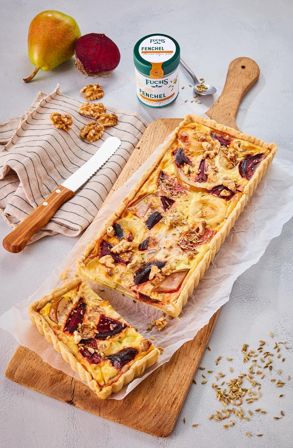 Fuchs Gewürze - Hinojo ganz - dulce-würziges Aroma für Obstsalate, Oat-Meals oder Curry - ingredientes naturales - 45 g en wiederverwendbarer, recyclebarer Dosis