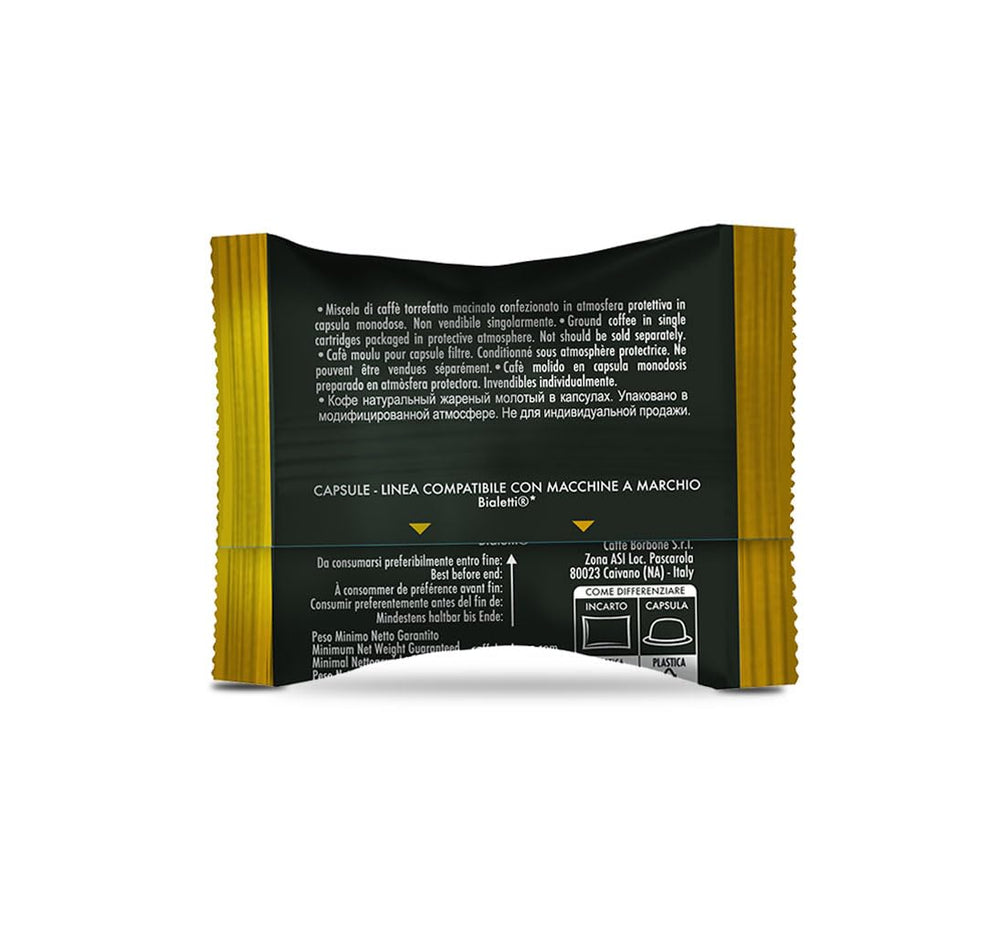 Caffè Borbone Gold-Kaffeemischung - 50 Kapseln - Kompatibel mit Kaffeemaschinen der Marke Bialetti®*