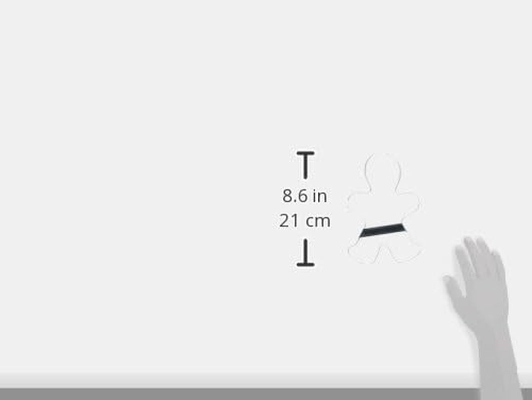 Städter 041332 Formă de biscuiți Omuleț de turtă dulce, oțel inoxidabil, argintiu, 20,5 cm