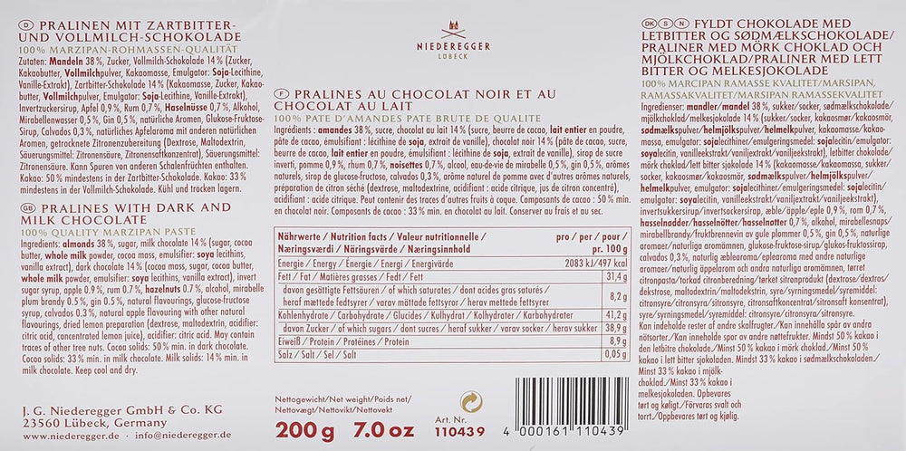 Mazapán Niederegger Variantes Clásicas (alcohólico) 200g