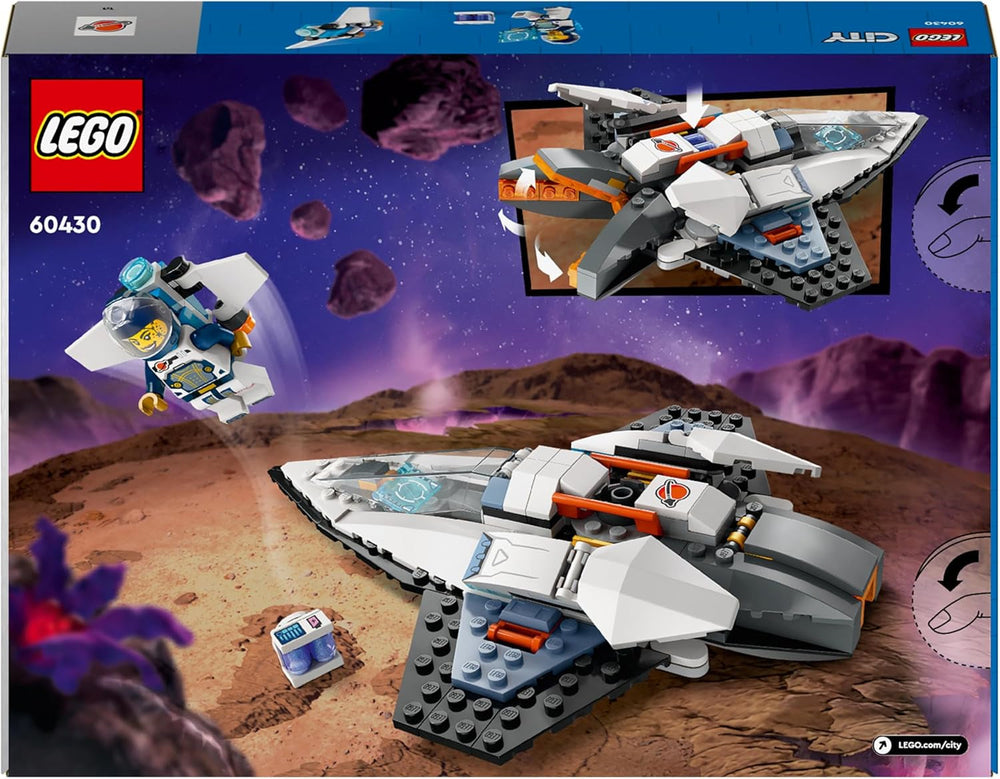 LEGO City Spaceship, juguete espacial del transbordador espacial para que los niños construyan, niños y niñas a partir de 6 años, set con figura de astronauta 60430 Juegos de construcción Besuche den LEGO-Store