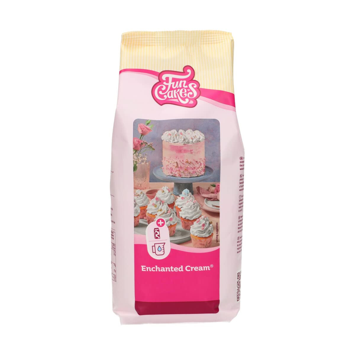 Funcakes Mix Für Enchanted Cream®: Einfach Zu Berübenende, Sehr Leichte Und Flauschige Schneeweiße Creme, Perfekt Zum Füllen Und Abdecken Von Kuchen Oder Als Belag Für Cupcakes, Halal., 900 G Mezcla para hornear y cocinar Naty Shop 900 G (paquete 1) Vainilla