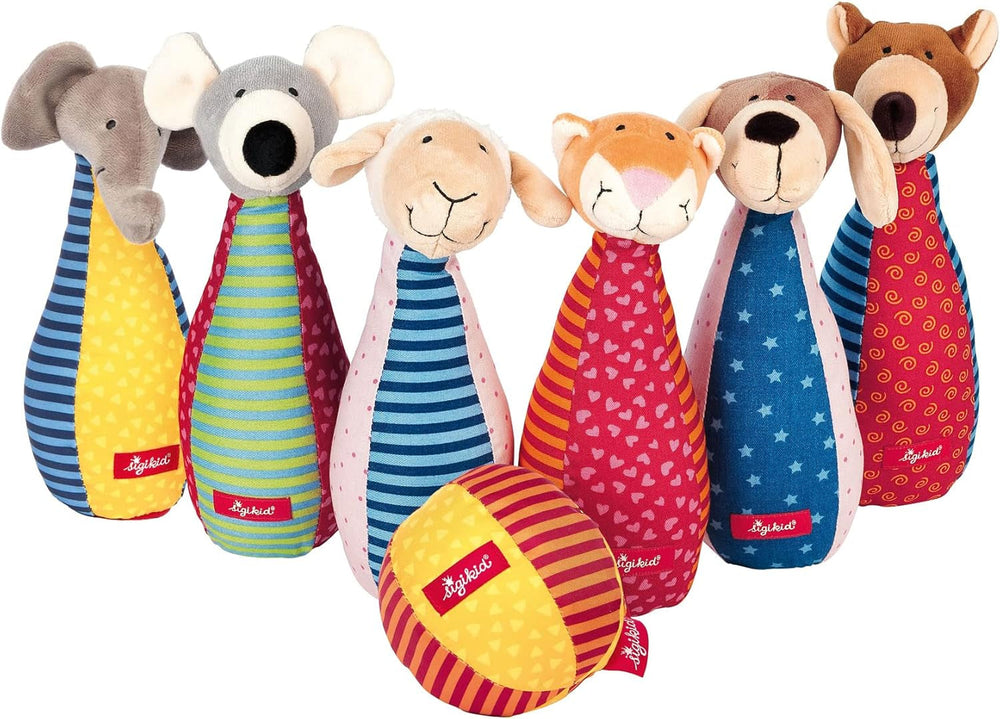 SIGIKID 41083 Safari Train Soft PlayQ Fete și băieți jucărie pentru copii recomandată de la 3 luni multicolor Jucarii Bebe Naty Shop Animale Skittles