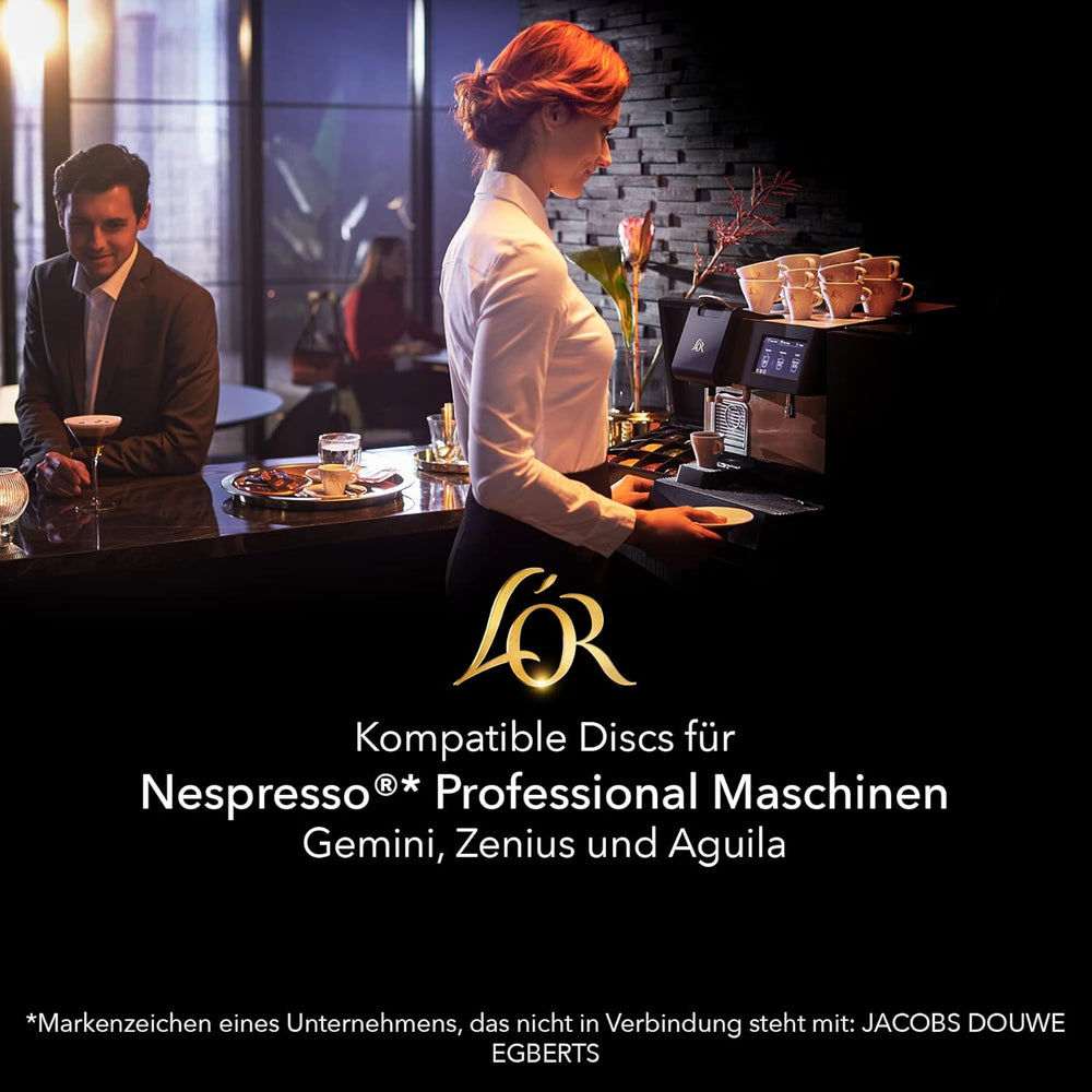 L'OR Suprême Lungo Intense 5, mild, Intensität 5/10, Nespresso* Pro kompatible Kaffeekapseln, 50 Kapseln